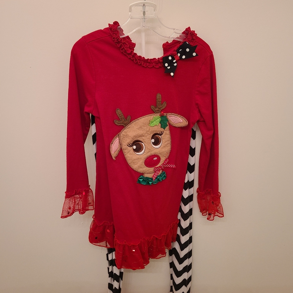 Girl's Chrismas Outfit Rare Editions 2 pc